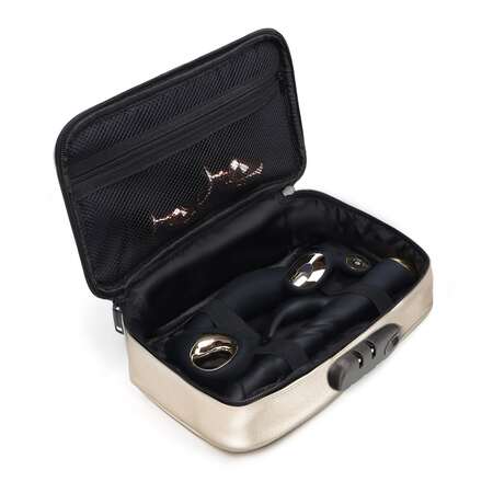 Золотистая сумочка для хранения игрушек Discreet Box